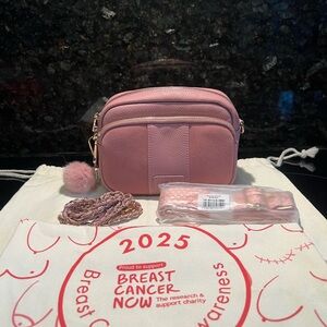Pom Pom London Original Suede & Leather Bag in Pink
